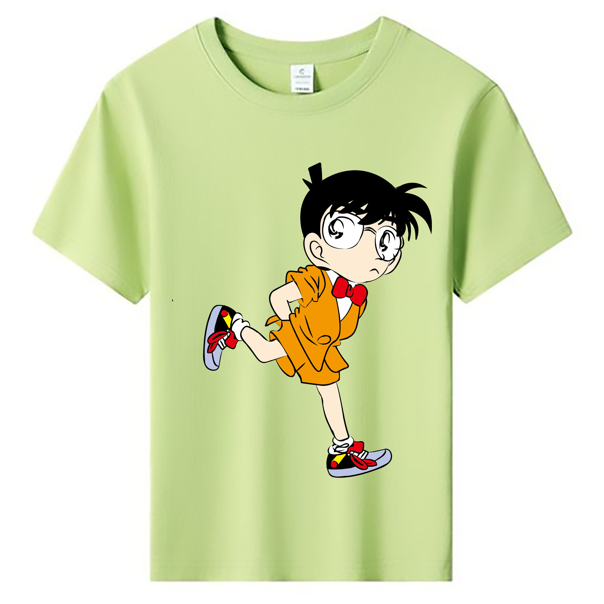 （画像用） 名探偵コナン 江戸川 コナン Detective Conan Conan Edogawa 綿100％キッズTシャツ（フロントプリント）